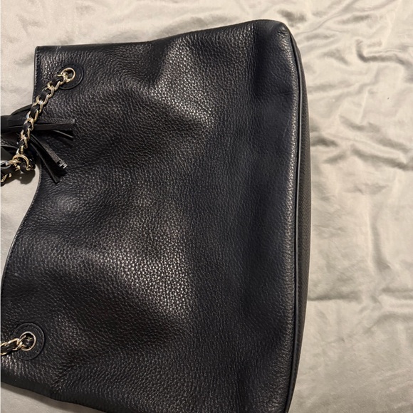 Tory Burch Black Pebbled Leather Shoulder Bag - Picture 9 of 11